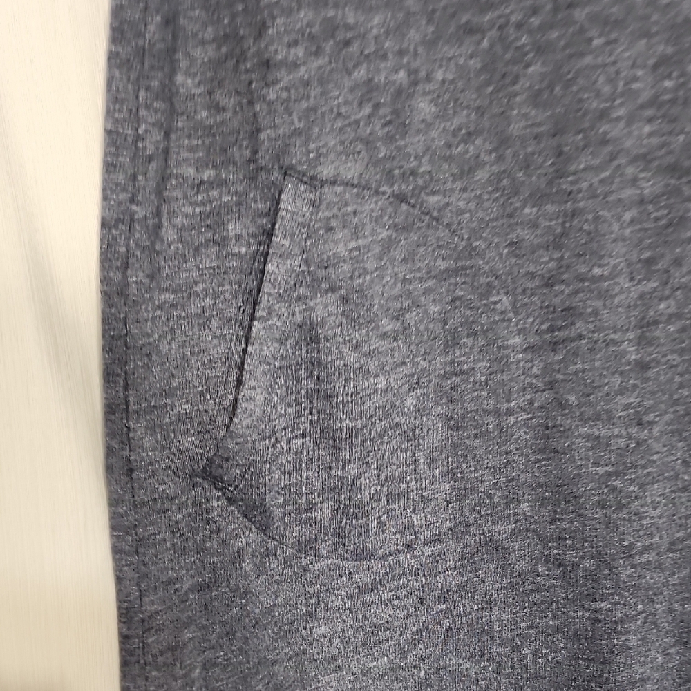 Chico's Blue Boxy Tunic Dress Short Sleeve Plus Size L Heathered Casual Pockets - Picture 4 of 12